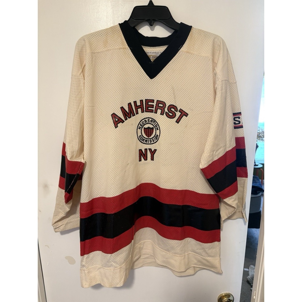 Vintage Amherst NY Hockey Jersey Size M Russell Athletic